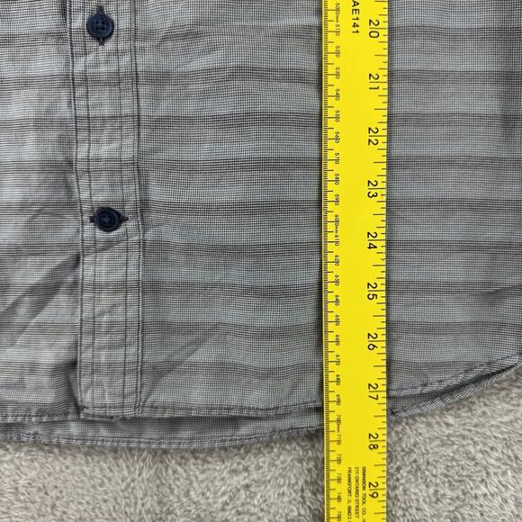 Toad&Co Shirt Mens M Gray Striped LS Button Front Collared Pockets Outdoor Light - Picture 11 of 13